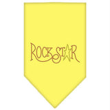Rock Star Rhinestone Bandana Yellow Large