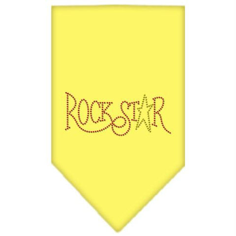 Rock Star Rhinestone Bandana Yellow Small