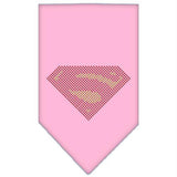 Super! Rhinestone Bandana Light Pink Large