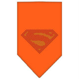 Super! Rhinestone Bandana Orange Small