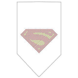 Super! Rhinestone Bandana White Small