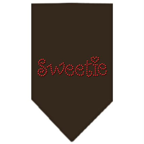 Sweetie Rhinestone Bandana Cocoa Small