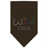 Wild Child Rhinestone Bandana Cocoa Large