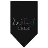 Wild Child Rhinestone Bandana Black Small