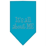 Its All About Me Rhinestone Bandana Turquoise Large