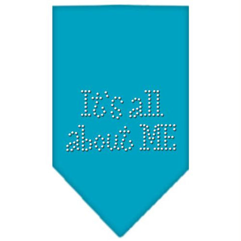 Its All About Me Rhinestone Bandana Turquoise Small
