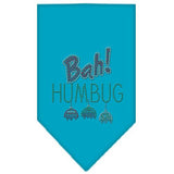 Bah Humbug Rhinestone Bandana Turquoise Large