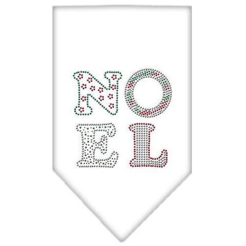 Noel Rhinestone Bandana White Large