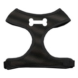 Dog Harness Bone Design Soft Mesh Black