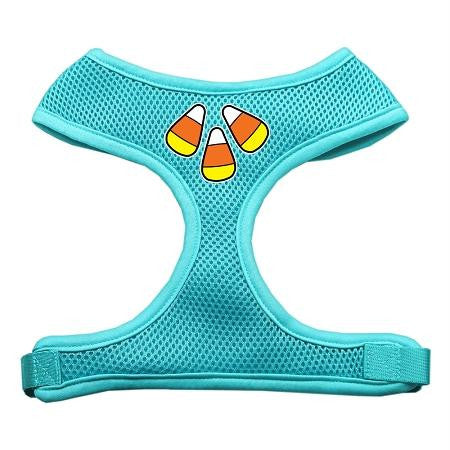 Candy Corn Design Soft Mesh Harnesses Aqua Large