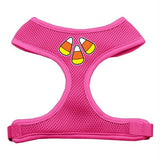 Candy Corn Design Soft Mesh Harnesses Pink Medium