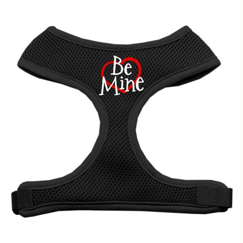 Be Mine Soft Mesh Dog Harnesses Black