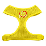 Dog Harness Be Mine Soft Mesh Yellow