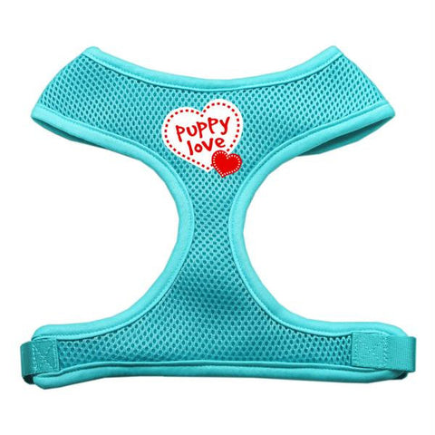 Soft Mesh Dog Harnesses Aqua Puppy Love