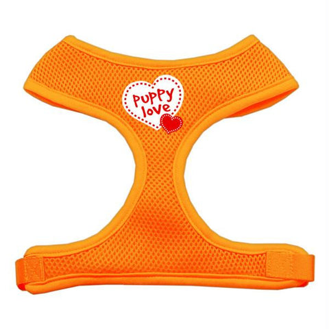 Soft Mesh Dog Harnesses Orange Puppy Love