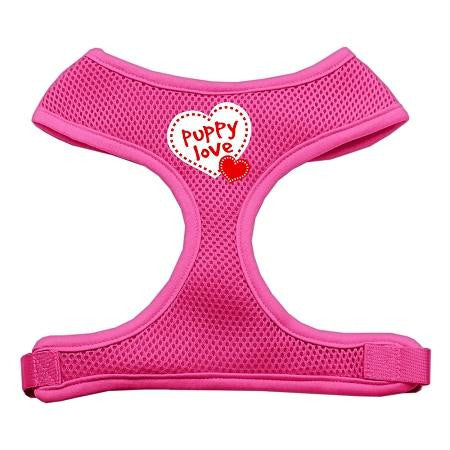 Soft Mesh Dog Harness Pink Puppy Love