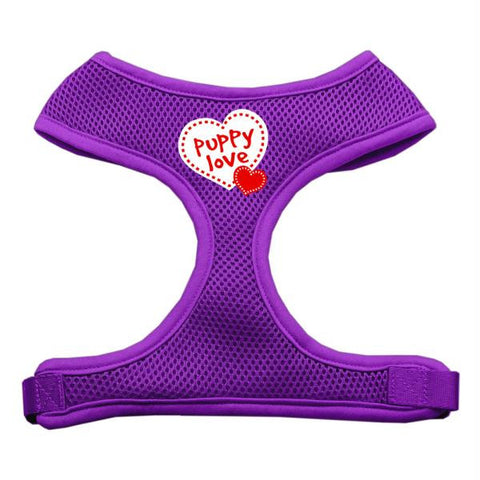 Soft Mesh Dog Harness Purple Puppy Love