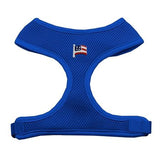 Dog Harness American Flag Chipper Blue