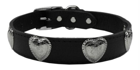 Western Heart Leather Black 22