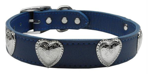 Western Heart Leather Blue 22