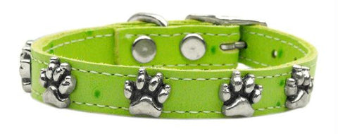 Faux Ostrich Paw Leather Lime Green 10