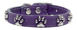 Faux Ostrich Paw Leather Purple 10