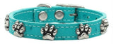 Faux Ostrich Paw Leather Turquoise 10