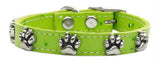 Faux Ostrich Paw Leather Lime Green 14