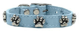 Faux Ostrich Paw Leather Baby Blue 22