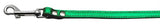 Fashionable Leather Leash Metallic Emerald Green 1-2'' Wide