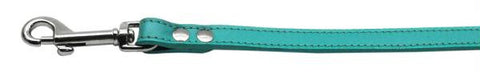 Fashionable Leather Leash Jade 1-2'' Wide