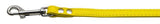 Fashionable Leather Leash Yellow 1-2'' Wide