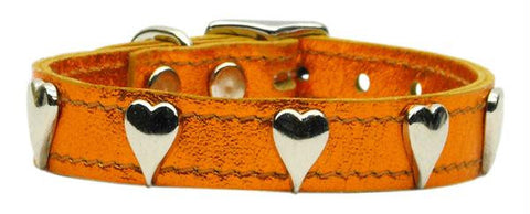 Metallic Heart Leather Metallic Orange 10