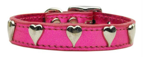 Metallic Heart Leather Pink MTL 14