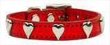 Metallic Heart Leather Red MTL 14