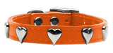 Heart Leather Orange 10