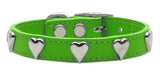 Heart Leather Emerald Green 18