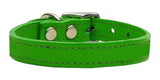 Plain Leather Collars Emerald Green 10