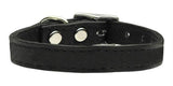 Plain Leather Collars Black 12