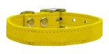 Plain Leather Collars Yellow 12