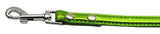 Metallic Crystal Bone Collars Lime Green 1-2" Matching Plain Leash