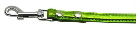 Metallic Crystal Bone Collars Lime Green 1-2" Matching Plain Leash