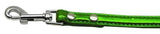 Metallic Crystal Bone Collars Emerald Green 3-4" Matching Plain Leash