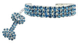 Glamour Bits Pet Jewelry Blue L (10-12)