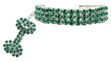 Glamour Bits Pet Jewelry Emerald L (10-12)